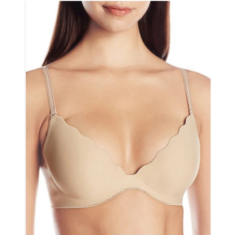 NWOTD b.tempt'd by Wacoal 34DD b.wow'd Push-Up Bra 958287 Beige 99842